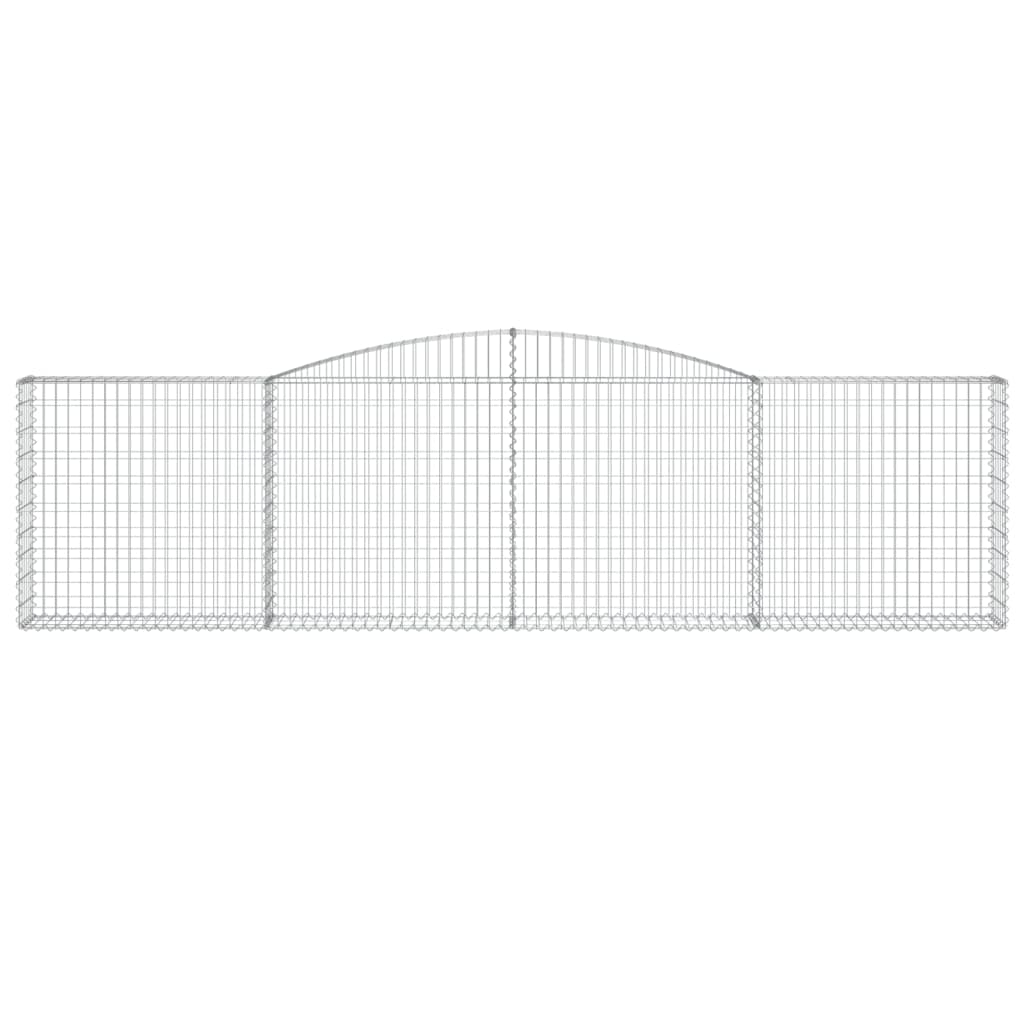 Cestas De Gaviones 3 Uds Forma De Arco Hierro 400x30x100/120 Cm_3