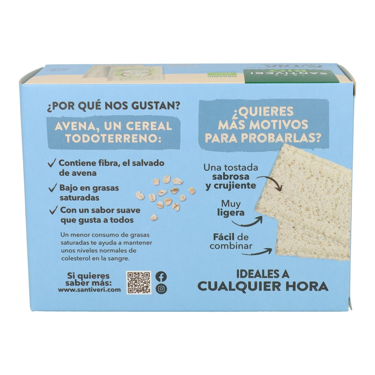 Tostadas Ligeras y Crujientes de Avena Santiveri 100 g