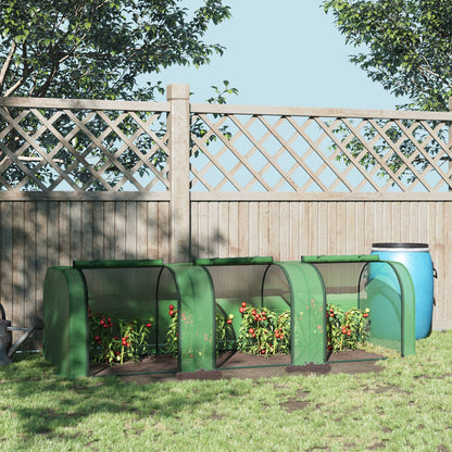 Outsunny Mini Invernadero 295x100x80 Cm Para Jardín Cultivo De Plantas Verde_1