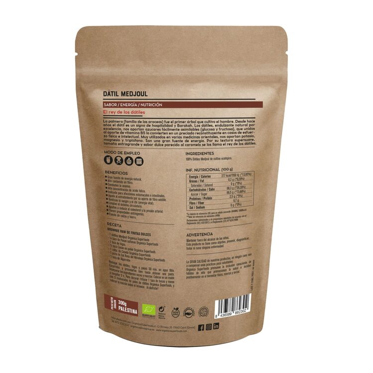 Datil Medjoul Bio Palestina 600g - Orgánica Superfoods_1