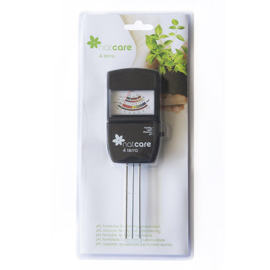 Medidor de PH + Humedad + Fertilidad+ Luminosidad para suelos