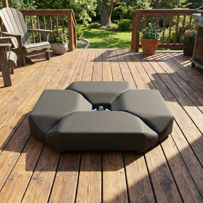 Base Para Sombrilla Outsunny Hdpe Negro 100x100x9 Cm_3