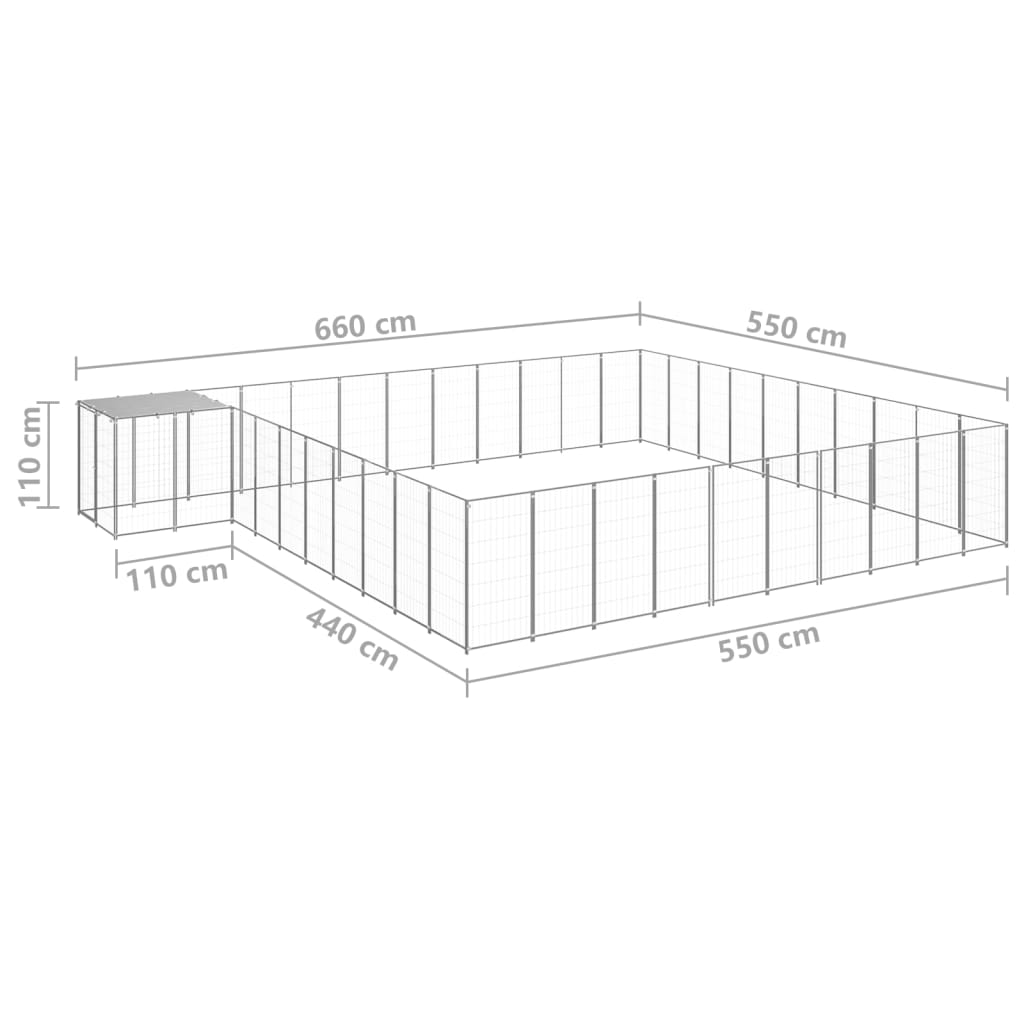 Perrera Plateada 31,46 M² Acero_5