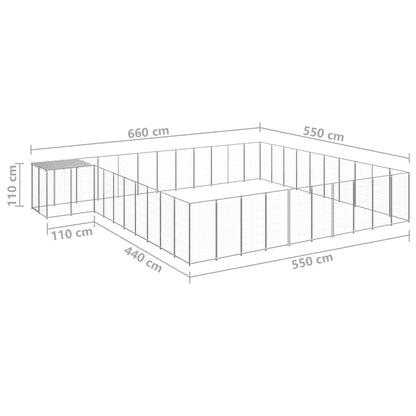 Perrera Plateada 31,46 M² Acero_5