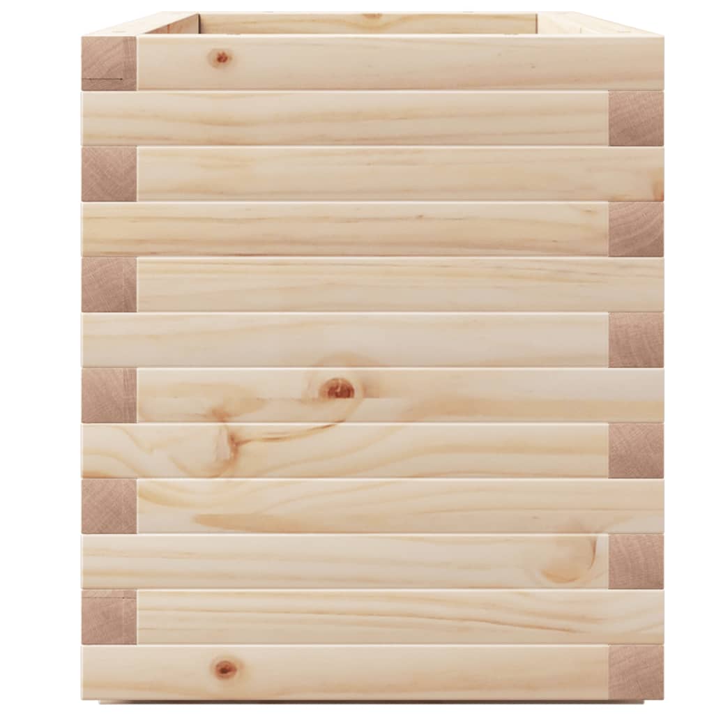 Jardinera Madera Maciza De Pino 90x40x49,5 Cm_5