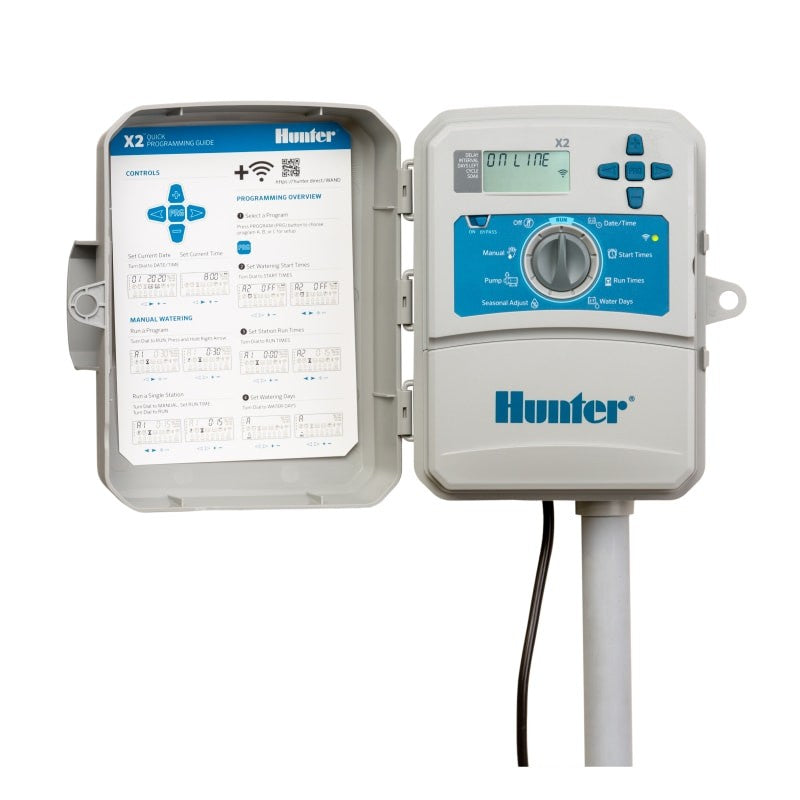 Programador Elí©ctrico Hunter X2 Wifi Exterior. De 4 A 14 Estaciones. - 8 Zonas_0