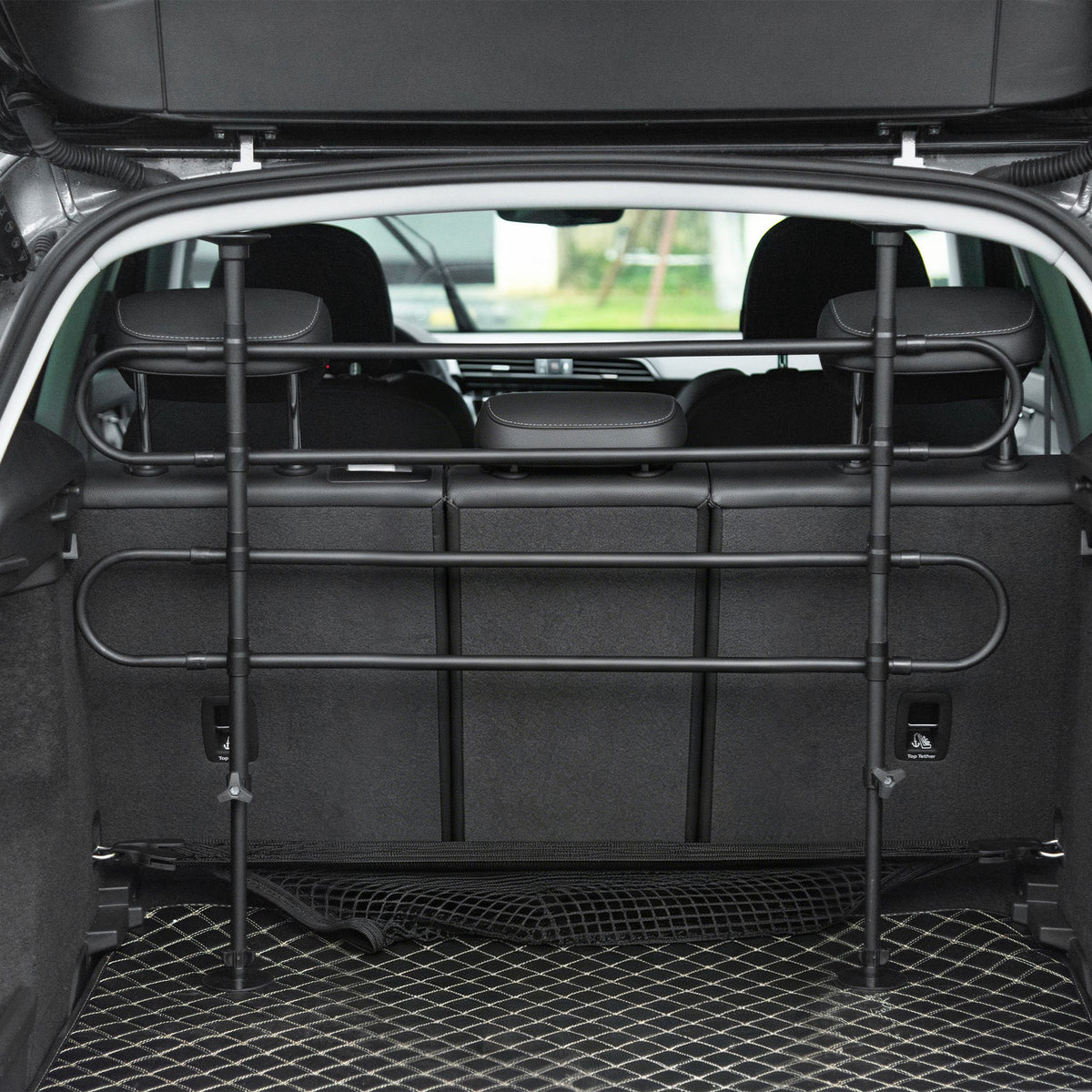 Pawhut Separador De Coche Para Perros Ajustable En Ancho Altura 87-135x60-105 Cm_1