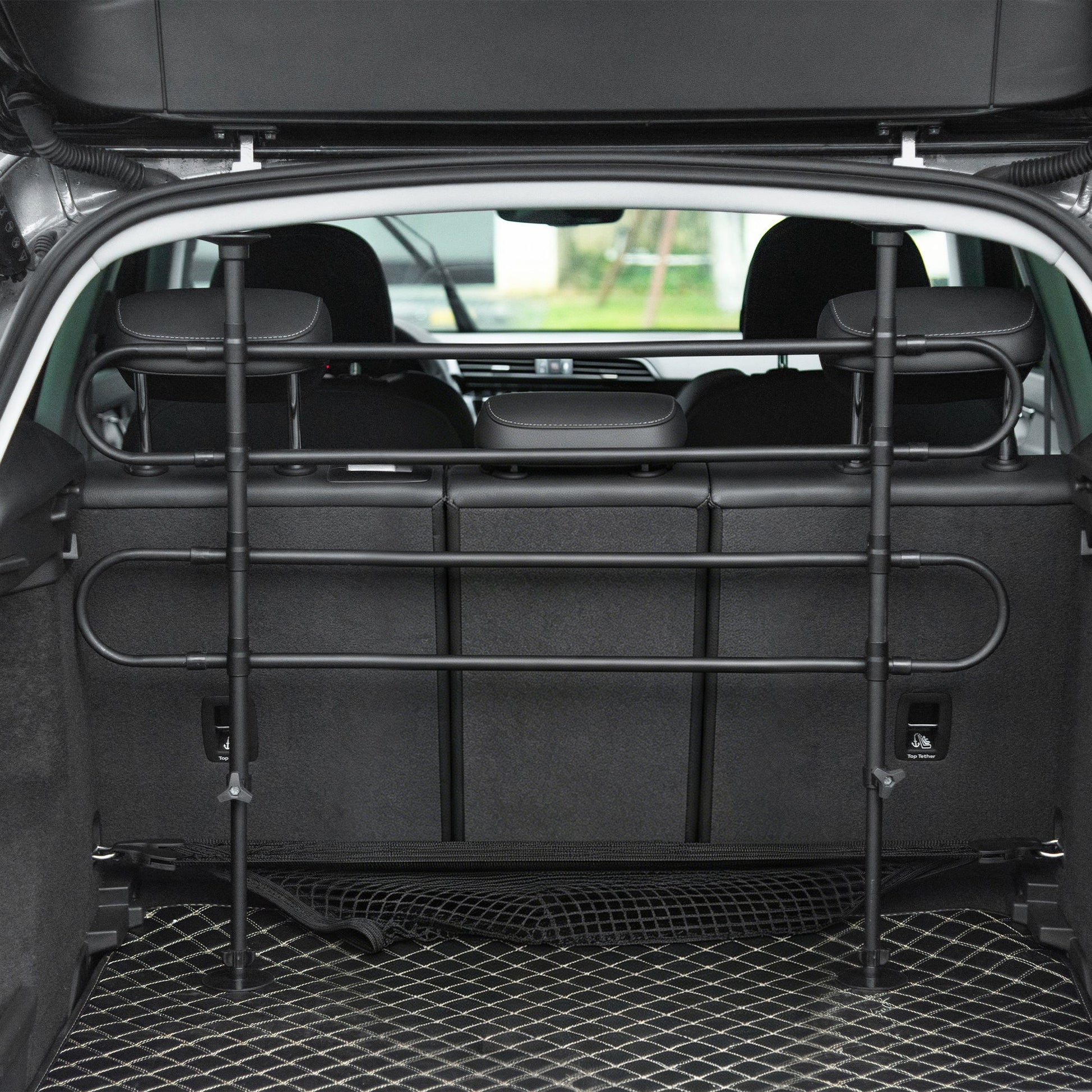 Pawhut Separador De Coche Para Perros Ajustable En Ancho Altura 87-135x60-105 Cm_1