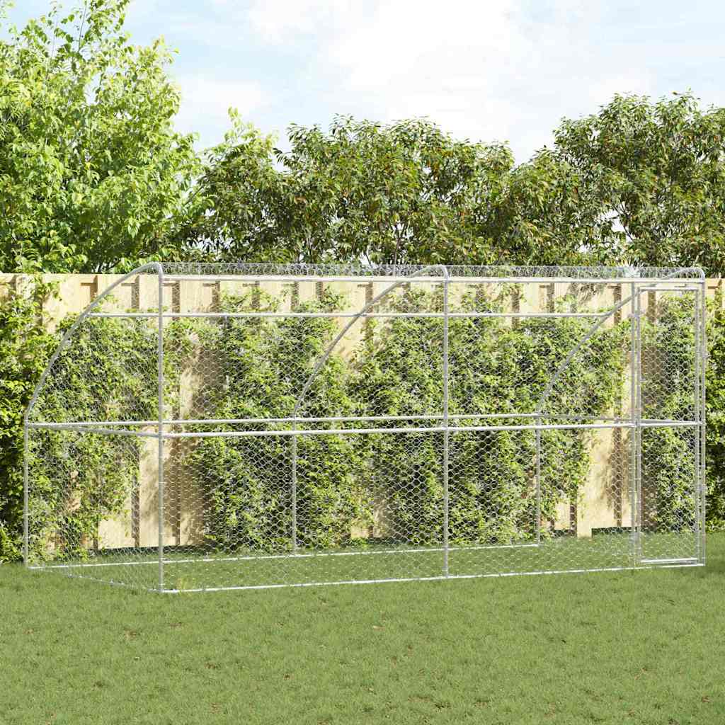 Refugio Para Perros 2 Pcs Plateado 4 X 2 X 2 M_1