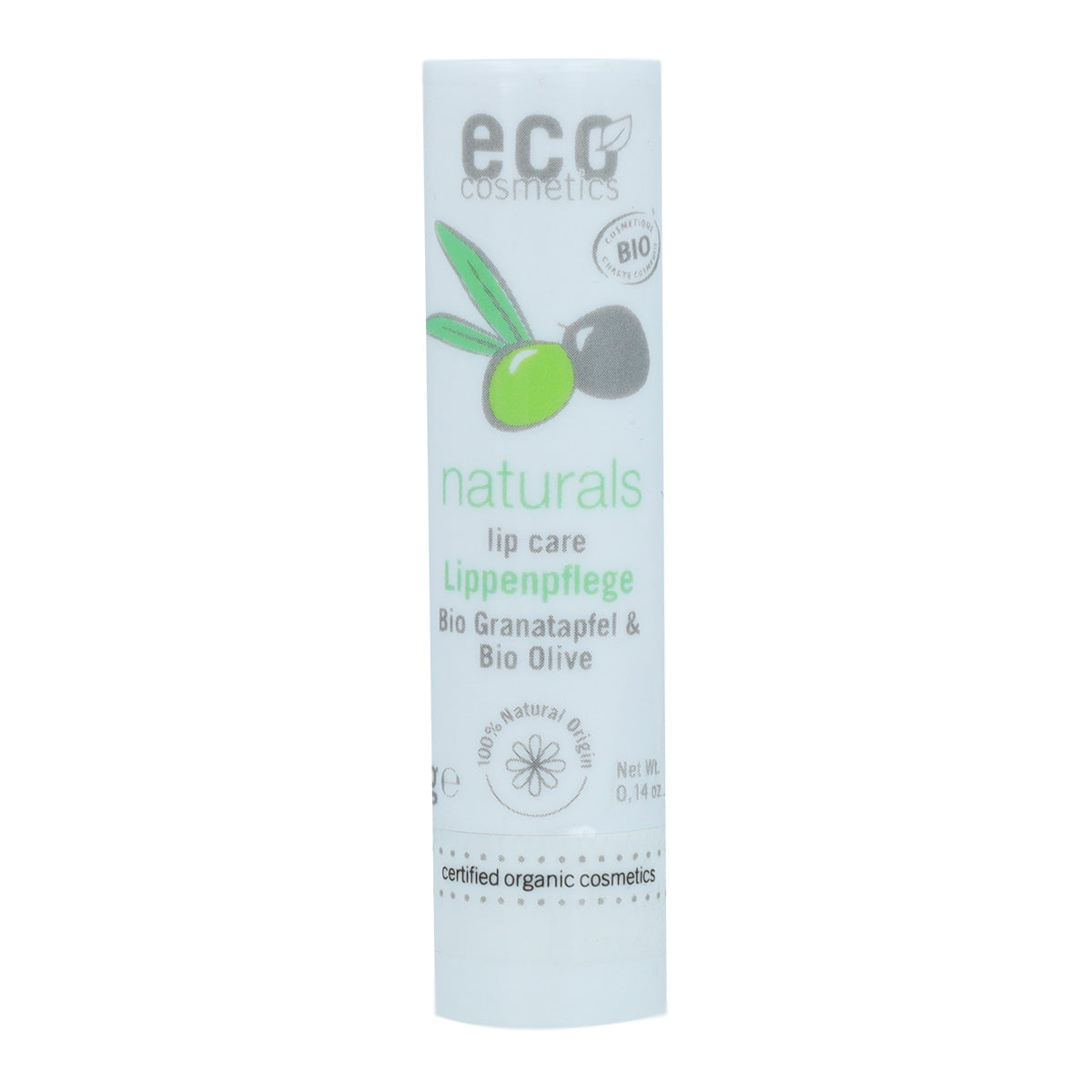 Bálsamo labial con  granada y oliva Eco cosmetics 4 g
