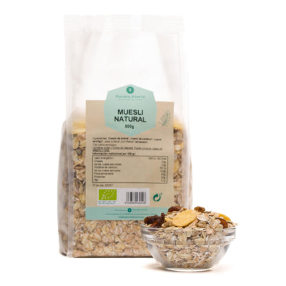 Muesli natural con pasas ECO Planeta Huerto 500 g