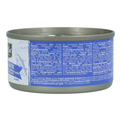 Kit Cat Lata Toppers - Atún &amp; Katsobushi 80 g Comida húmeda para gatos en gelatina