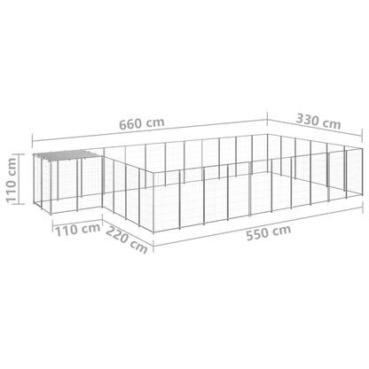 Perrera Plateada 19,36 M² Acero_5