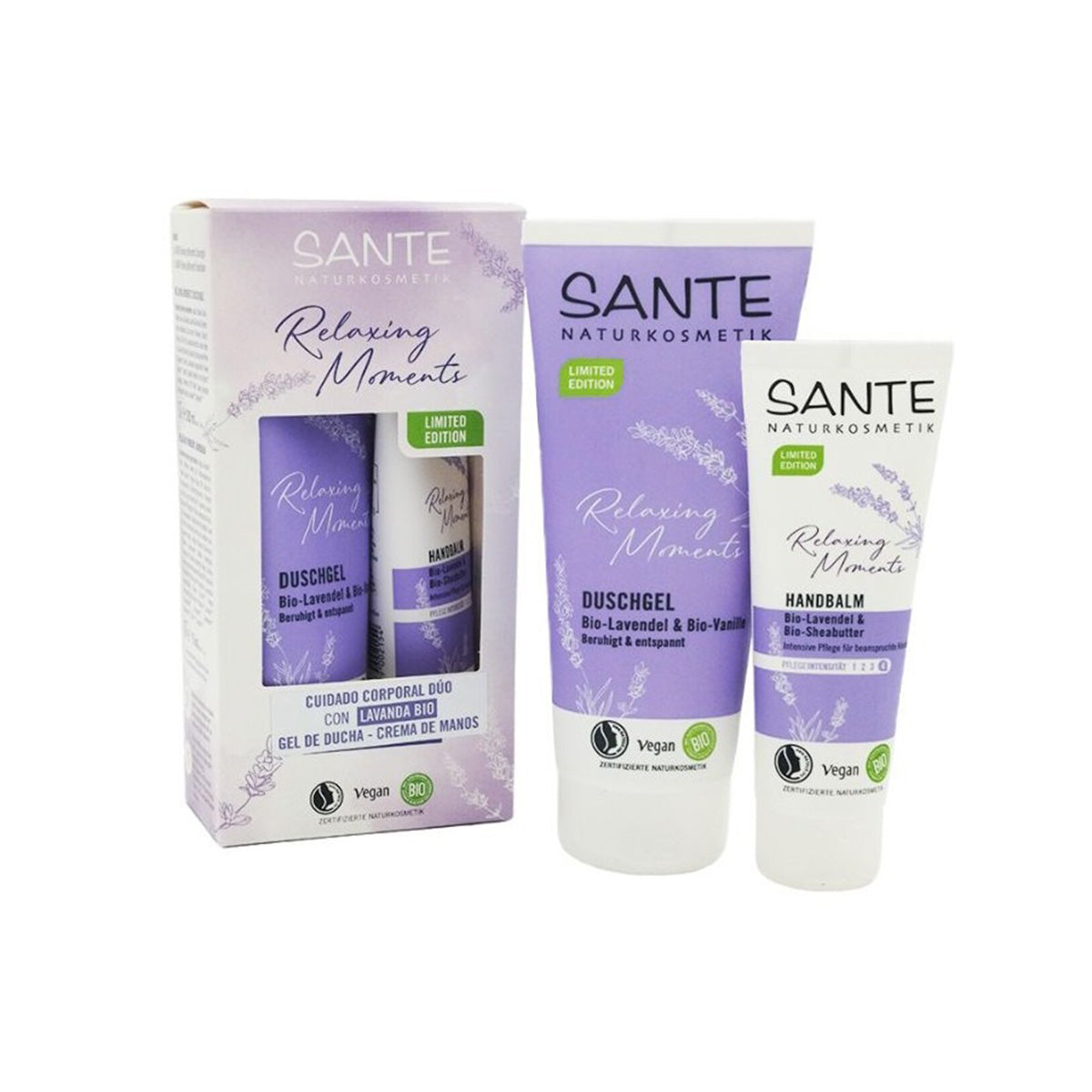 Caja regalo Cuidado Corporal Relaxing moments lavanda
