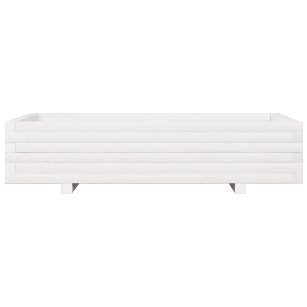 Jardinera De Madera Maciza De Pino Blanco 110x60x26,5 Cm_4