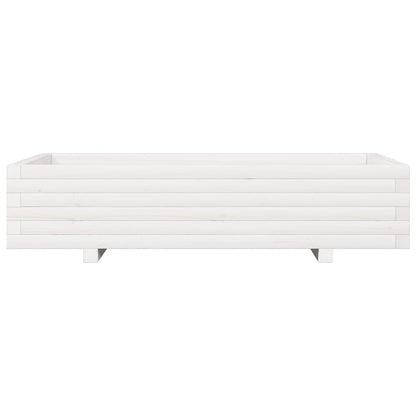 Jardinera De Madera Maciza De Pino Blanco 110x60x26,5 Cm_4