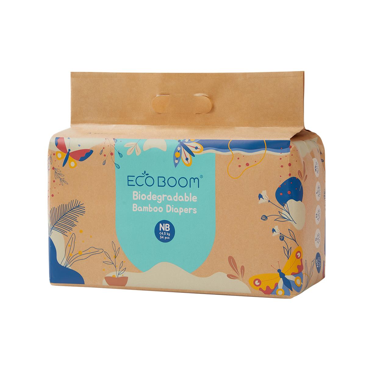 Pañal de Bambú Ecoboom T1 34 uds