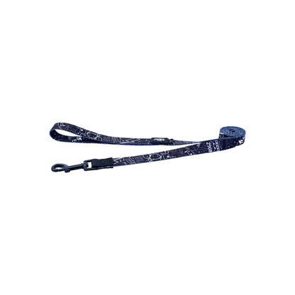 Correa Para Perro, Modelo Fusion De Rogz, Estampado Graffiti Negro. Talla S (8-14kg)_2