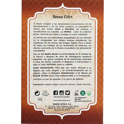 Henna en Polvo Castaño Claro 100 g
