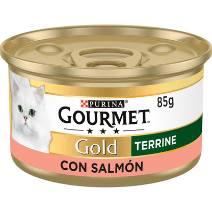 GOURMET GOLD Tarrina Comp Salmon Comida húmeda 85 g
