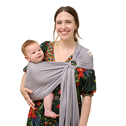 Bandolera Portabebé Momawo Splash Grey_1