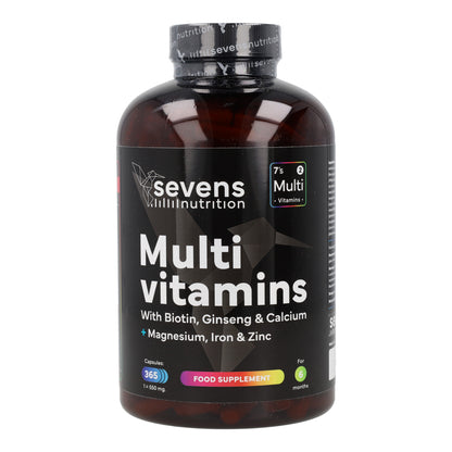 Multivitaminas Sevens Nutrition 365 cápsulas