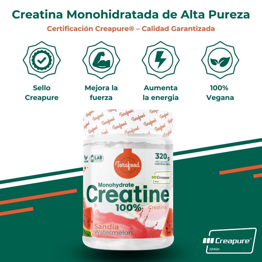 Creatina Creapure Sandía Torafood 320g