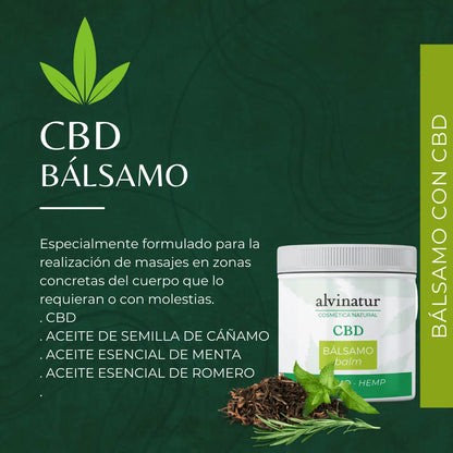 Alvinatur - Bálsamo CBD Menta 100ml, Con Aceites De Cáñamo, Romero, Menta, Oliva, Y Almendras Dulces_3