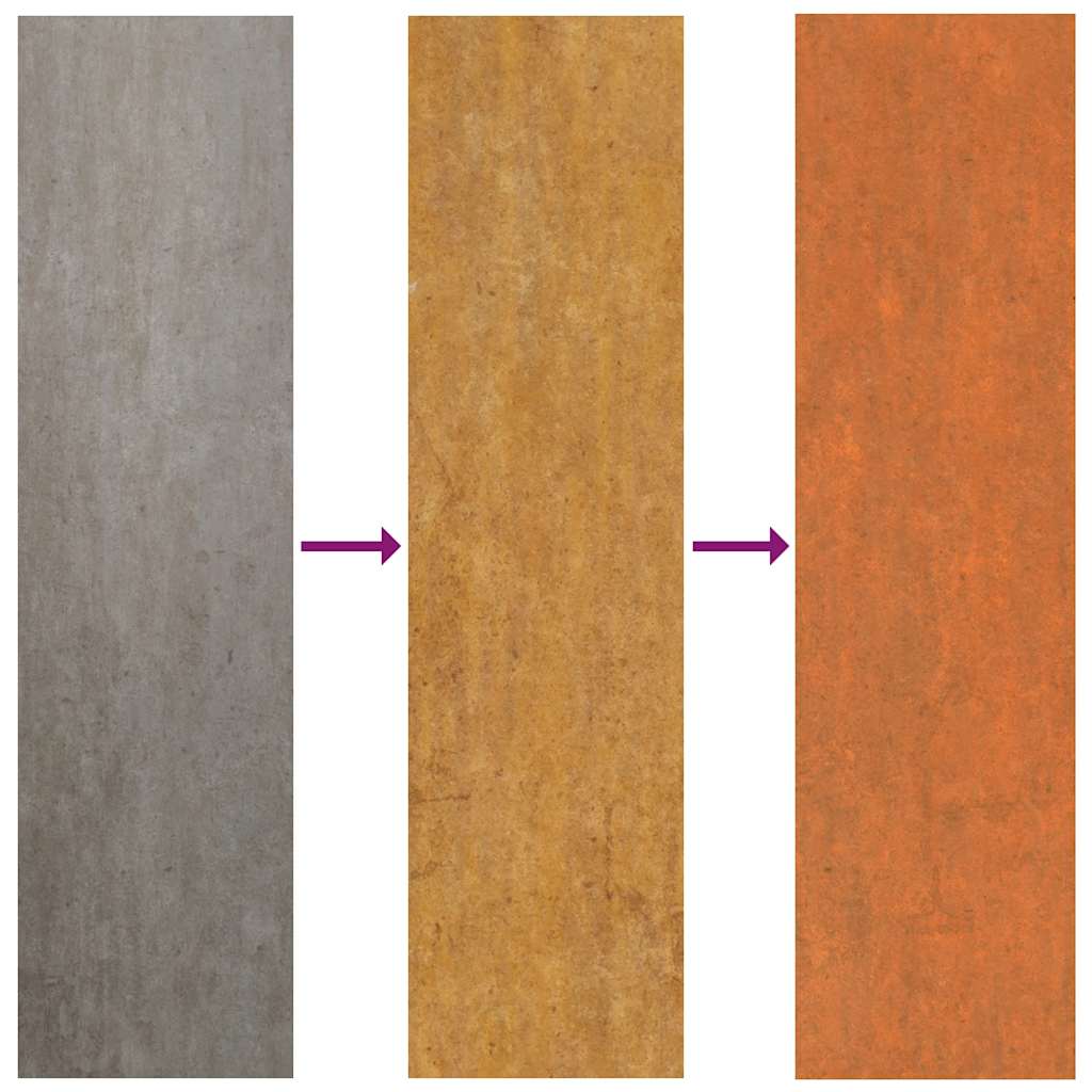 Arriate Oxidado De Acero Corten 320x40x45 Cm_5