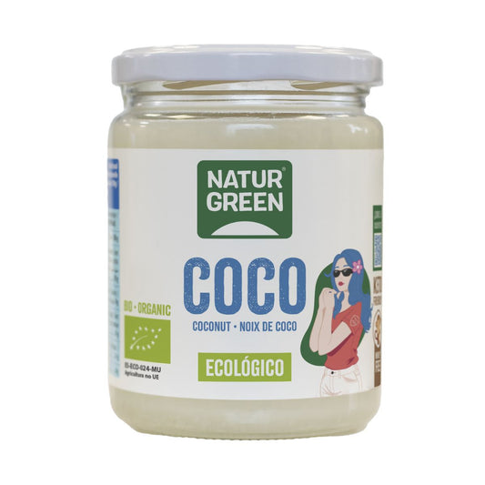 Grasa de coco Bio envase PET NaturGreen 375 ml