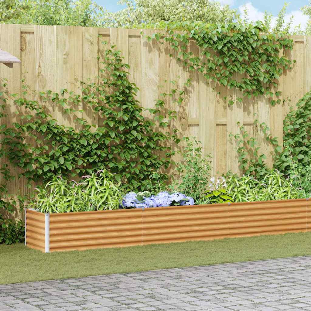 Arriate Elevado Marrón Claro 775 X 50 X 36 Cm Acero Galvanizado_1