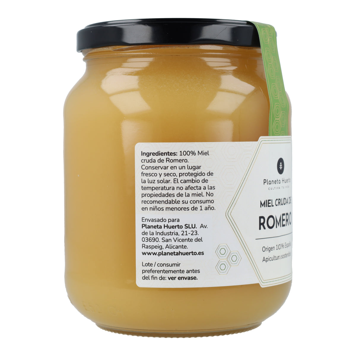 Miel Cruda de Romero Planeta Huerto 950 g