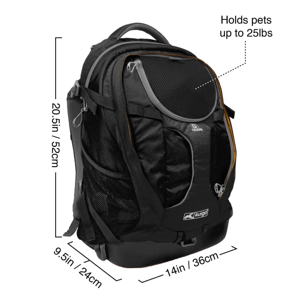 Kurgo Mochila Para Perros G-train K9 Negro_2