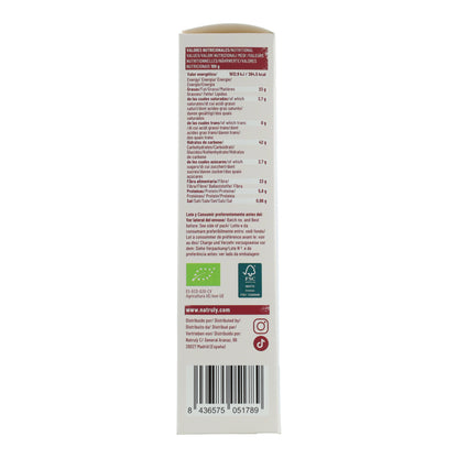 Galletas cookies BIO sabor canela Natruly 125 g