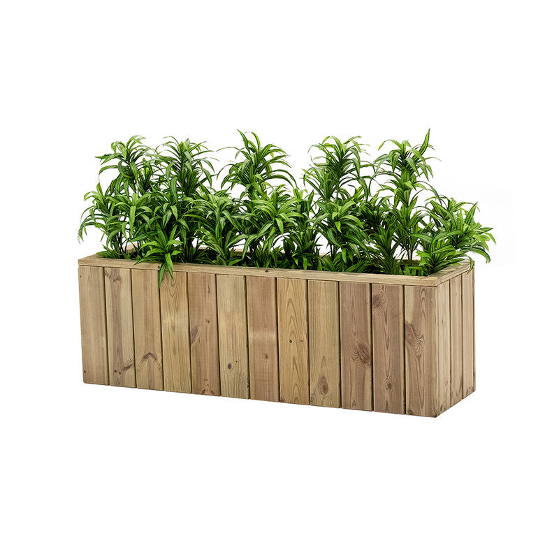 Jardinera De Madera Para Exterior Atrium Hortalia 120x34x40 Cm_0