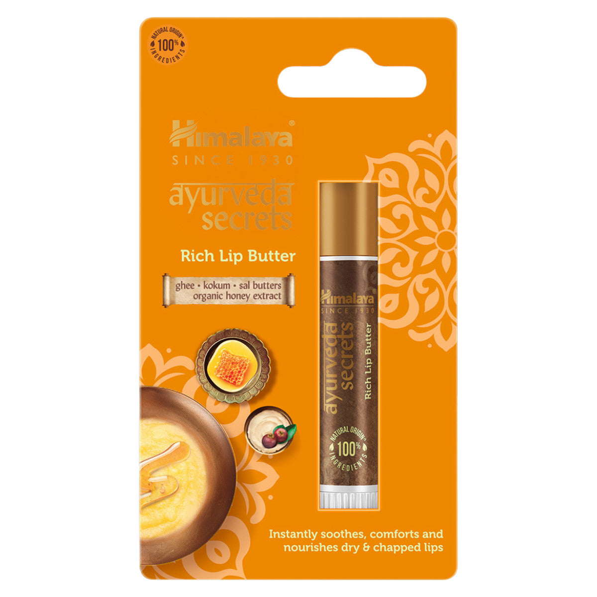 Bálsamo labial Ayurveda manteca enriquecida Himalaya