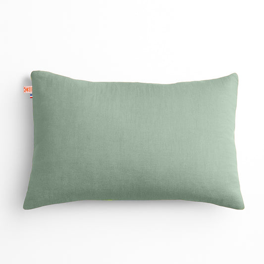 Cojín Rectangular De Algodón Orgánico Verde_0