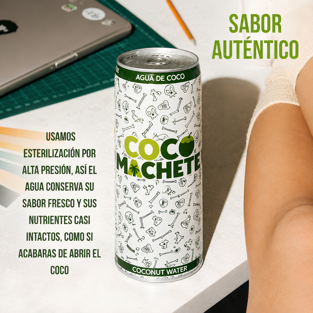 Agua De Coco Natural 100%, Pack 12 Latas X 310 Ml_3