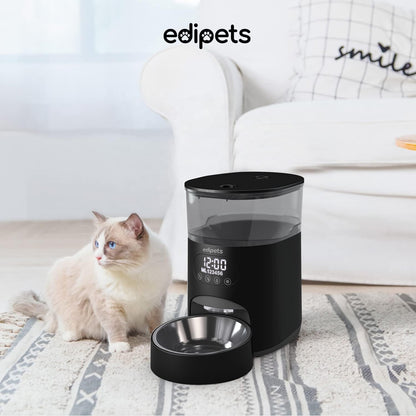 Comedero Automático Programable Para Perros Y Gatos Negro_5