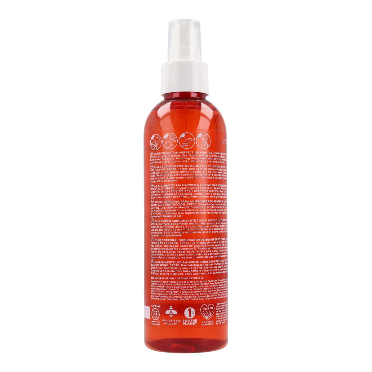 Aceite corporal bronceado perfecto SPF30 Apivita 200ml