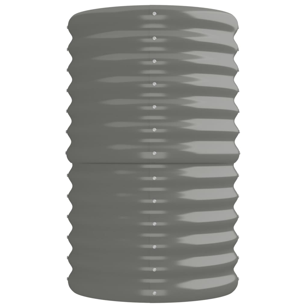 Jardinera Arriate Acero Galvanizado Gris 224x40x68 Cm_3