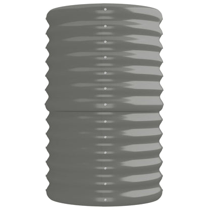 Jardinera Arriate Acero Galvanizado Gris 224x40x68 Cm_3