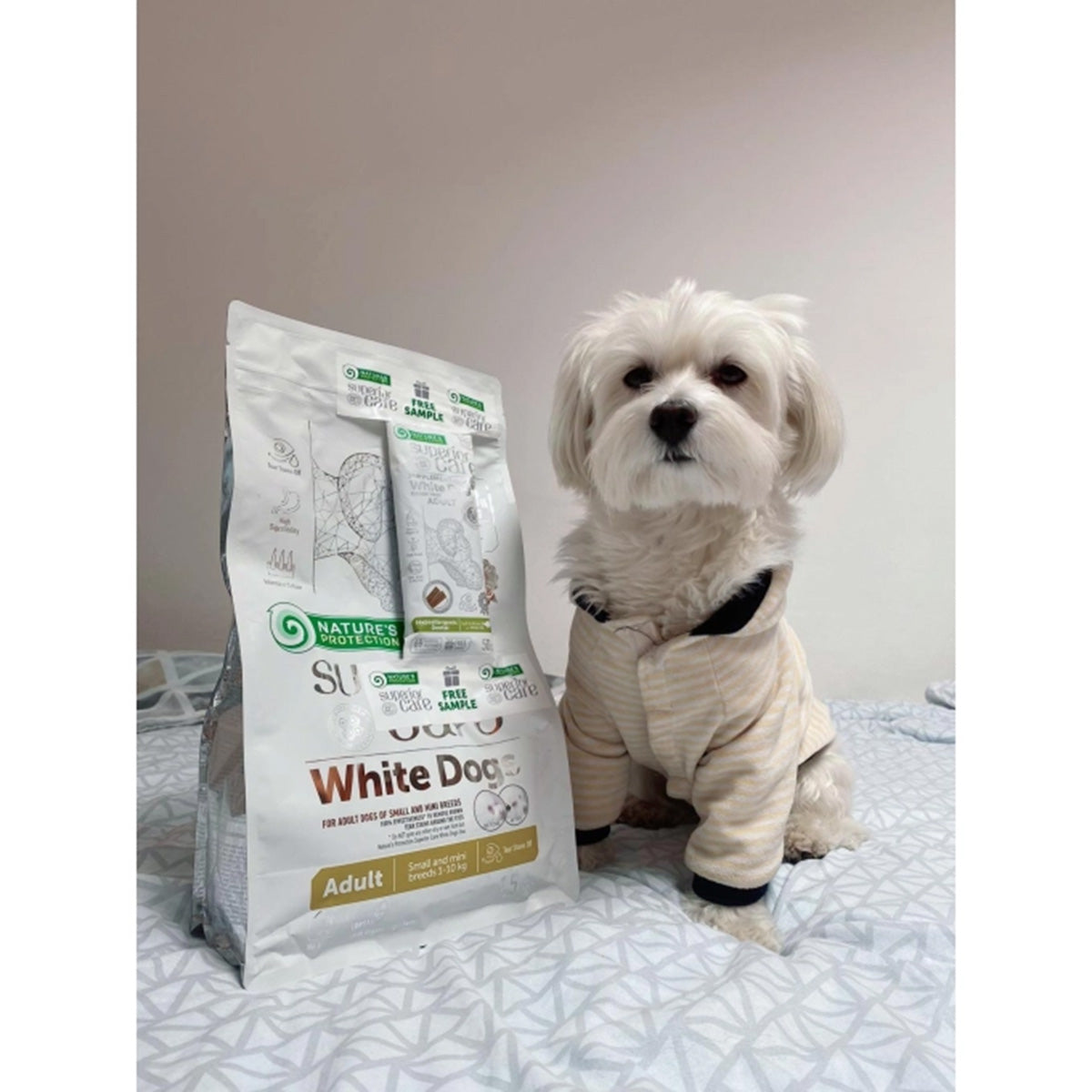 Nature's Protection White Dog Pienso grain free Cordero adulto razas pequeñas 4 Kg