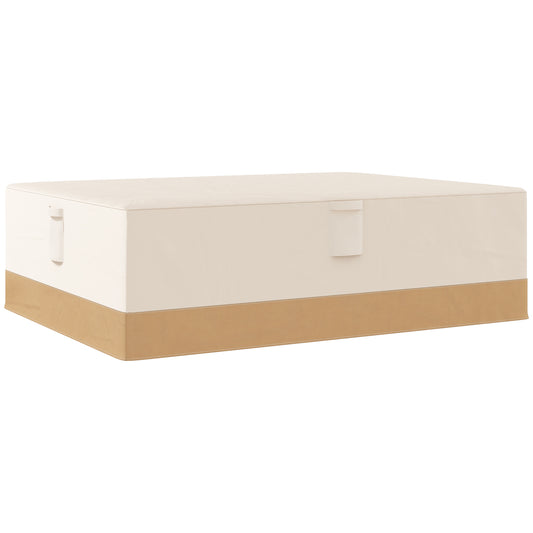 Funda Protectora Para Muebles Outsunny Tela Oxford 600d Beige 275x208x78 Cm_0