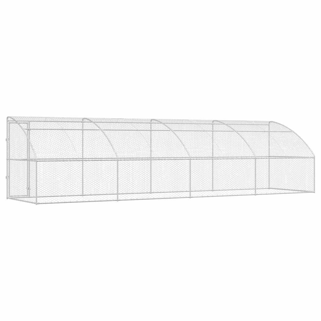 Refugio Para Perros 4 Pcs Plateado 8 X 2 X 2 M_5
