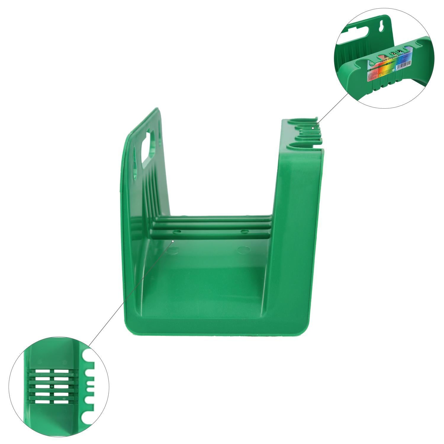 Soporte Para Mangueras De Jardín. Fijación A La Pared. Realizado En Plastico_2