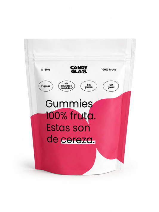 Gummies 100% Fruta Pack De 5 Cereza – Snack Saludable Vegano Sin Azúcares Añadidos_0