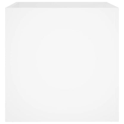 Jardinera Blanca 40x40x40 Cm De Madera De Ingeniería_4