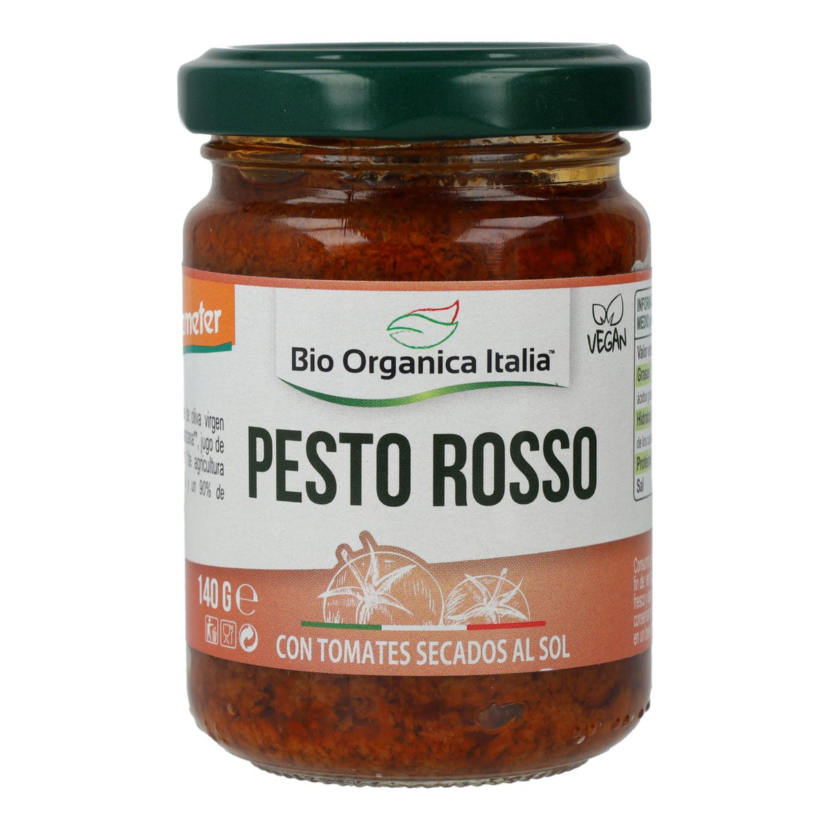 Pesto Rosso de Tomates Secos Bio Organica Italia 140 gr