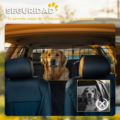 Pawhut Barrera Protectora De Coche Para Perros Con Anchura Ajustable Negro_5